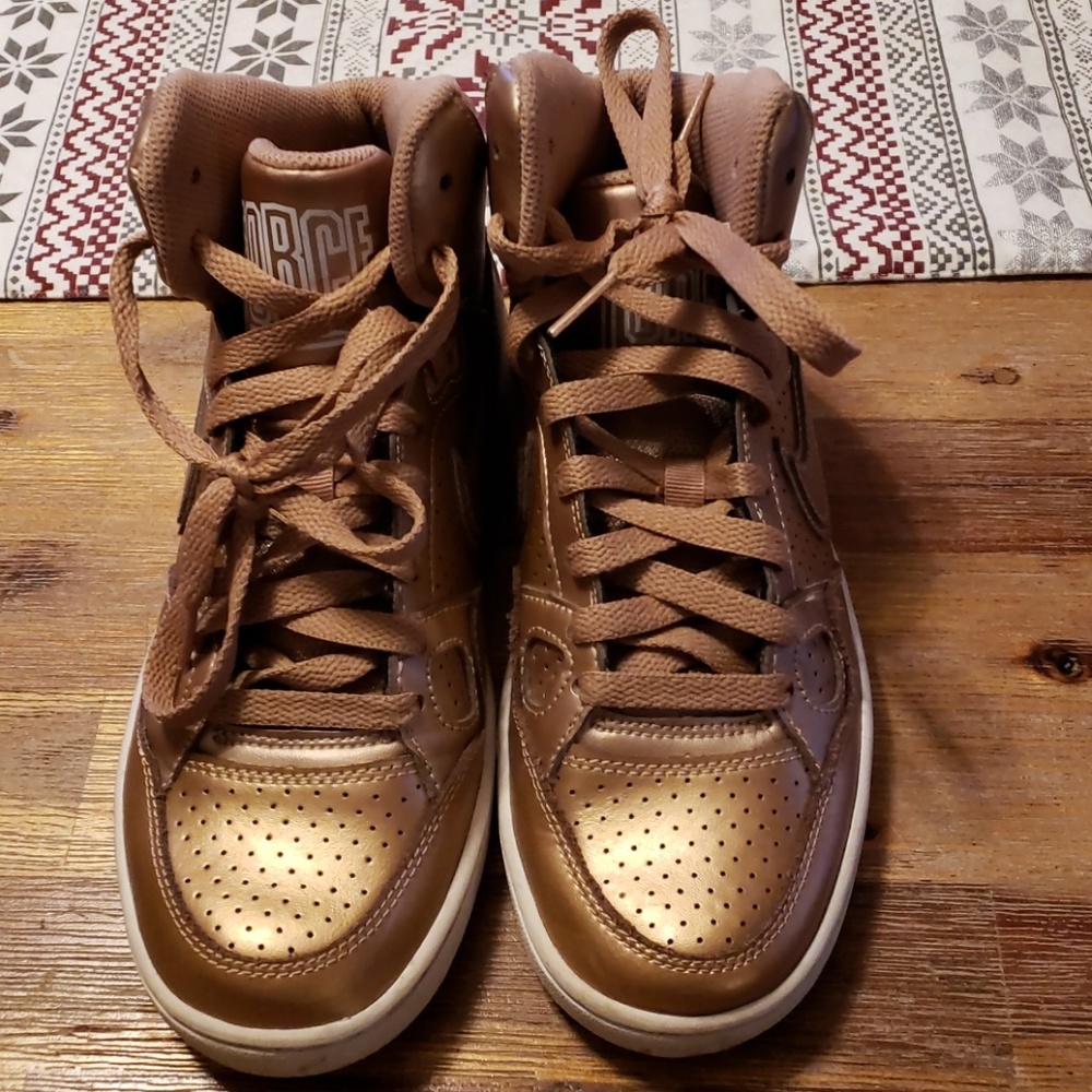 Gold Nike Air Force